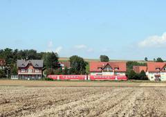 Rammingen im Alb-Donau-Kreis. Dieser Landkreis sieht keine Veranlassung, die Brenzbahn in der Planung für die Elektrifizierung und Ausbau des zweiten Gleises zu unterstützen. Foto: Uwe Siedentop