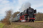 Die Lok der Baureihe 01 150 dampft passend zum 150. Geburtstag der Brenzbahn am Samstag. Foto: Marcus Benz