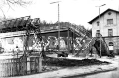 1975 wurde der neue Steg seiner Bestimmung übergeben, der alte abgebrochen. Foto: Sammlung Uwe Siedentop.