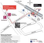 Hier hält der Ersatzverkehr. Grafik: Deutsche Bahn